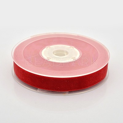 Polyester Velvet Ribbon for Gift Packing and Festival Decoration SRIB-M001-15mm-235-1