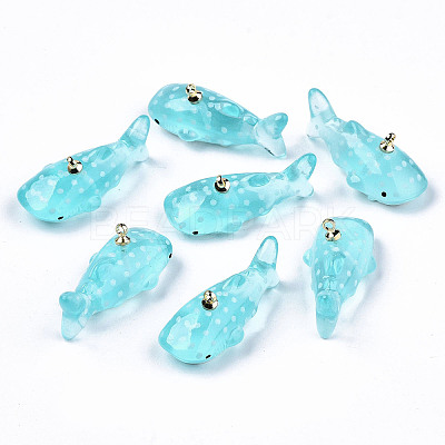 Transparent Epoxy Resin Pendants KY-CA0001-29-1
