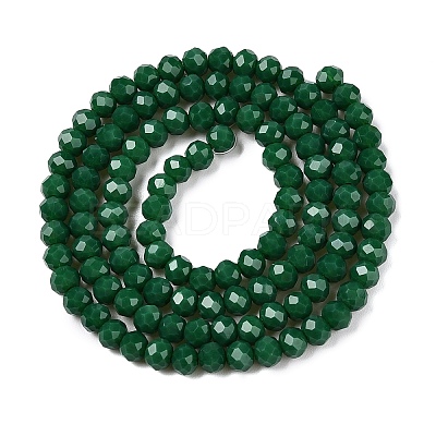 Opaque Solid Color Imitation Jade Glass Beads Strands EGLA-A044-P4mm-D09-1