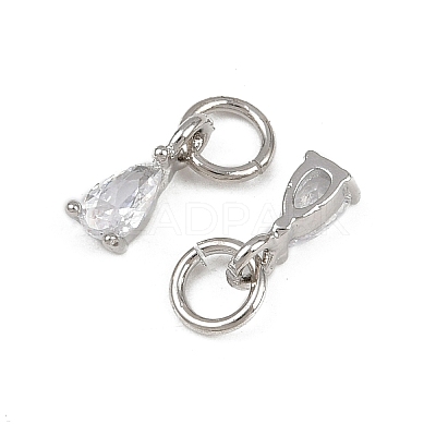 Brass Micro Pave Cubic Zirconia Pendants KK-Z120-05P-04-1