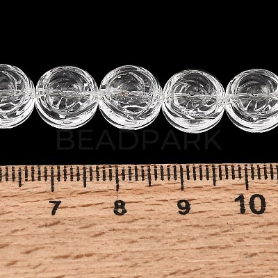 Baking Paint Transparent Glass Beads Strands GL-CBA2ED2-04E-1