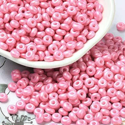 Baking Paint Luster Glass Seed Beads X1-SEED-B001-04A-01-1