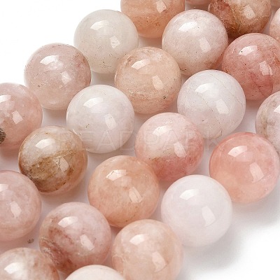 Natural Pink Morganite Beads Strands G-H335-B01-16mm-1