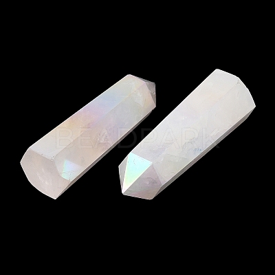 Point Tower Electroplate Natural Rose Quartz Home Display Decoration PW23030680855-1