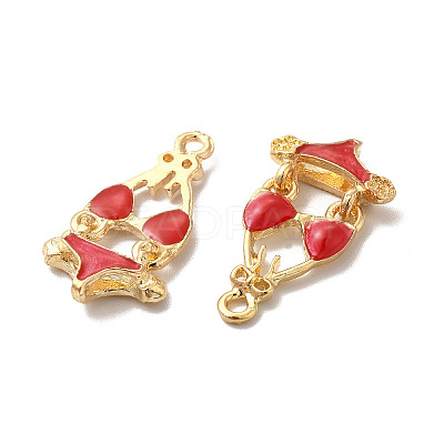 Alloy Enamel Pandants ENAM-K067-48KCG-02-1