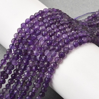 Natural Amethyst Beads Strands G-F460-50-A-1