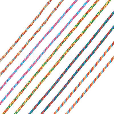 5 Rolls 5 Colors Cotton Cord OCOR-TA0001-48-1