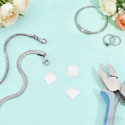3Pcs 925 Sterling Silver Sheets FIND-BC0019-56A-1