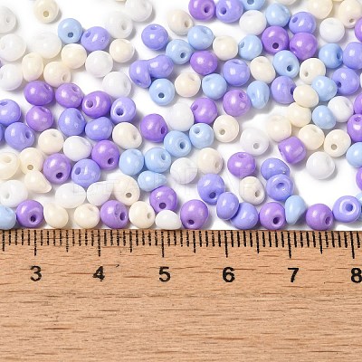 6/0 Opaque Baking Paint Glass Seed Beads SEED-M012-02A-29-1