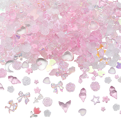6 Bags Resin Cabochons MRMJ-SC0001-23-1