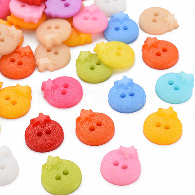 2-Hole Plastic Buttons BUTT-N018-012-1