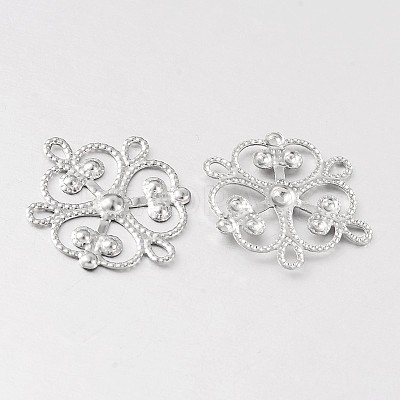 Flower 316 Surgical Stainless Steel Filigree Joiners X-STAS-M256-04-1