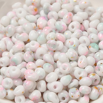 Baking Paint Glass Seed Beads SEED-F006-01A-14-1