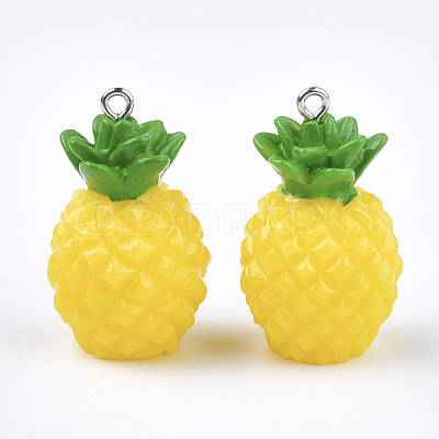 Resin Pendants RESI-T028-51-1