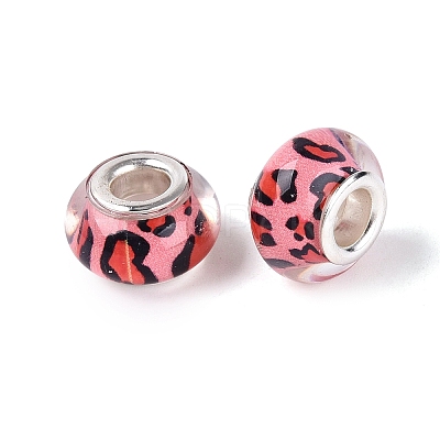Opaque Resin European Beads RESI-N044-03S-01-1