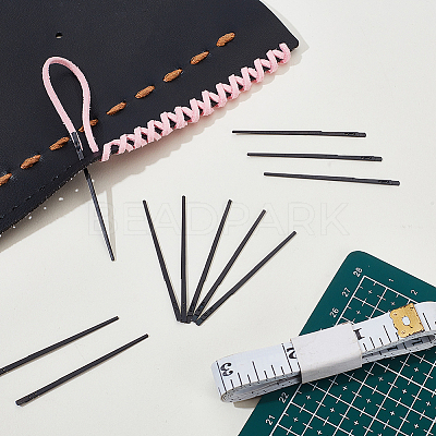 Steel Leather Rope Knitting Needles for Leather Repairing Weaving Crafts DIY-WH0750-027-1