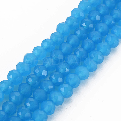 Glass Beads Strands EGLA-A034-J8mm-D09-1