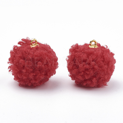 Handmade Cloth Fabric Covered Pendants LS-WOVE-N006-16G-1