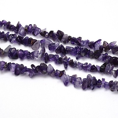 Natural Amethyst Beads Strands X-G-O049-C-23-1