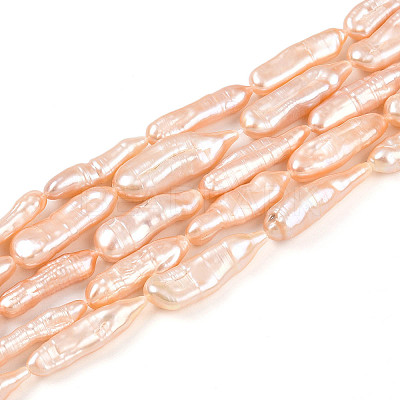 Baroque Natural Keshi Pearl Beads Strands PEAR-S020-H12-1