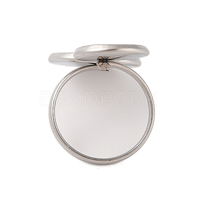 Non-Tarnish 304 Stainless Steel Open Cuff Ring Findings STAS-E124-05N-P-1