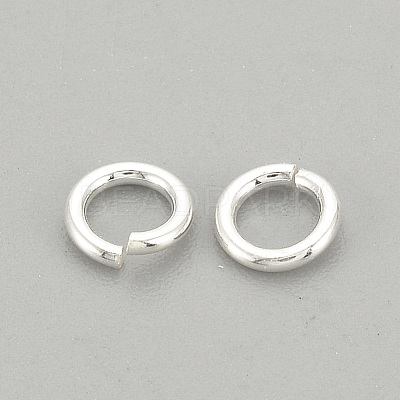 925 Sterling Silver Open Jump Rings STER-S002-57-1