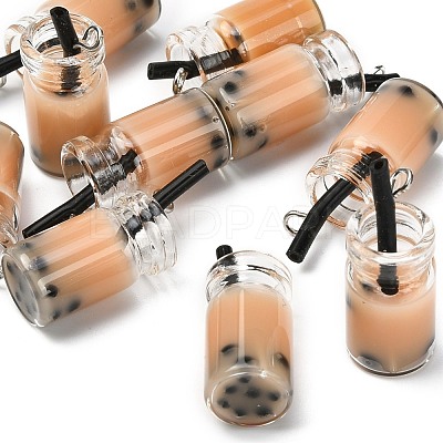 Glass Bottle Pendants X-CRES-N017-03B-1