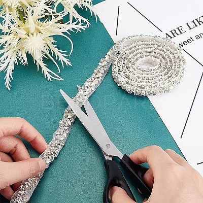 1 Yard Glass Crystal Hotfix Rhinestone Trimming DIY-FG0003-39-1