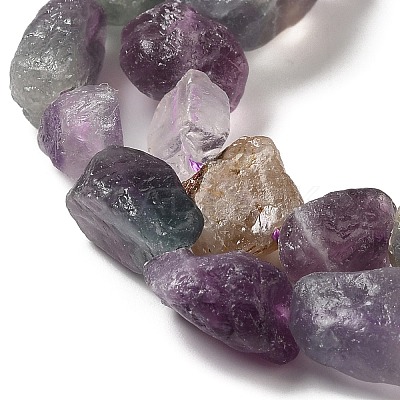 Raw Rough Natural Fluorite Beads Strands G-I283-G02-02-1