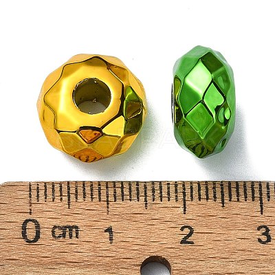 UV Plating Acrylic European Beads OACR-E033-22-1