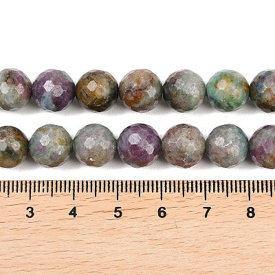 Natural Red Corundum Beads Strands G-K405-A01-10mm-1