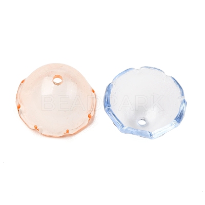 Transparent Acrylic Bead Caps MACR-L015-11-1