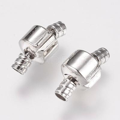 Brass European Clip Clasps KK-G314-03P-1