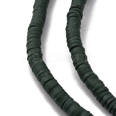 Handmade Polymer Clay Beads Strands CLAY-R089-4mm-Q081-1