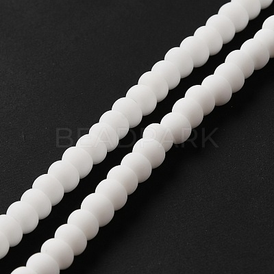 Handmade Frosted Porcelain Beads PORC-E017-01P-1