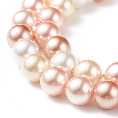 Shell Pearl Bead Strands BSHE-L017-11-1