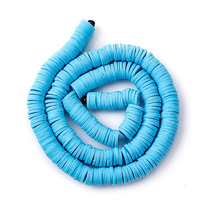 Handmade Polymer Clay Beads Strands CLAY-R089-8mm-Q069-1