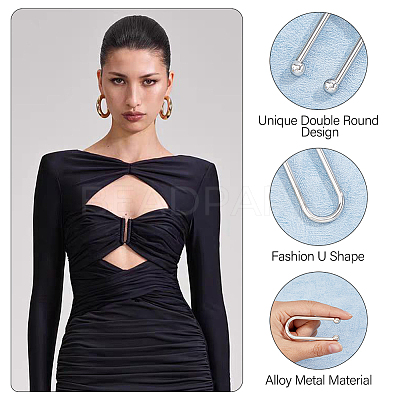 10Pcs Alloy Bikini Clips FIND-FH0009-23P-1