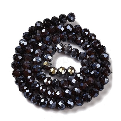 Baking Electroplate Glass Beads Strands DGLA-A039-J6MM-B20-1