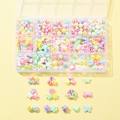 Imitation Pearl Acrylic Beads OACR-FS0001-50-1