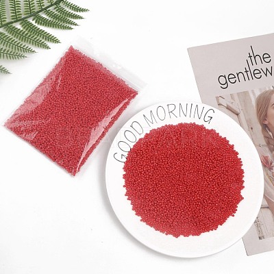 Baking Paint Glass Seed Beads SEED-S002-K20-1