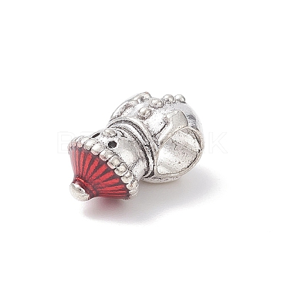 Christmas Theme Alloy Enamel European Beads MPDL-Q213-10AS-1