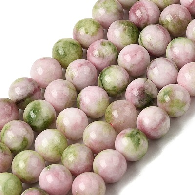 Natural White Jade Beads Strands G-H348-8mm-04-1