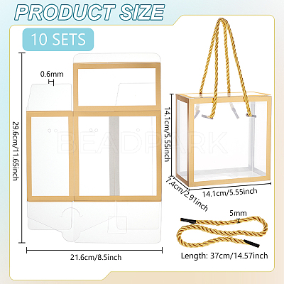 Foldable Hot Stamping Transparent PVC Packaging Boxes LS-CON-WH0123-24B-02-1