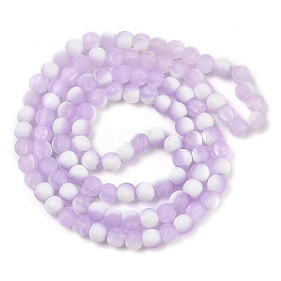Frosted Crackle Glass Beads X1-GLAA-U001-6mm-M04-1