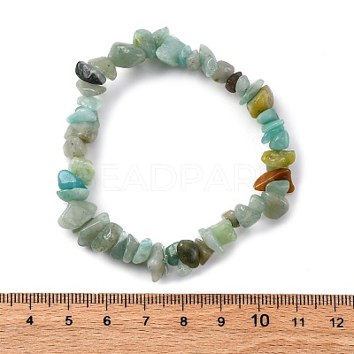 Natural Amazonite Stretch Bracelets BJEW-JB03681-06-1