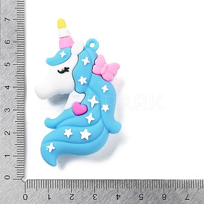 PVC Opaque Plastic Big Pendants LS-KY-D022-04C-1