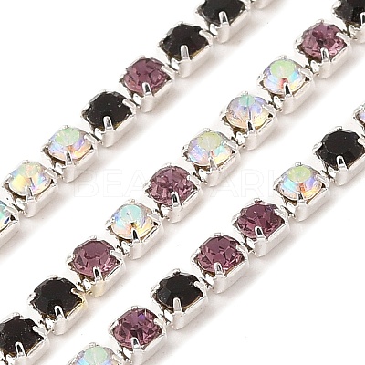 Rhinestone and Iron Cup Chain CH-A007-01E-1