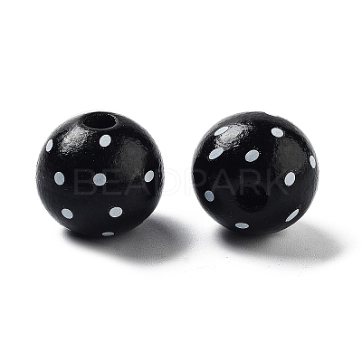Wood European Beads WOOD-M011-02A-1
