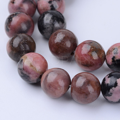 Natural Rhodonite Beads Strands X-G-Q462-6mm-25-1